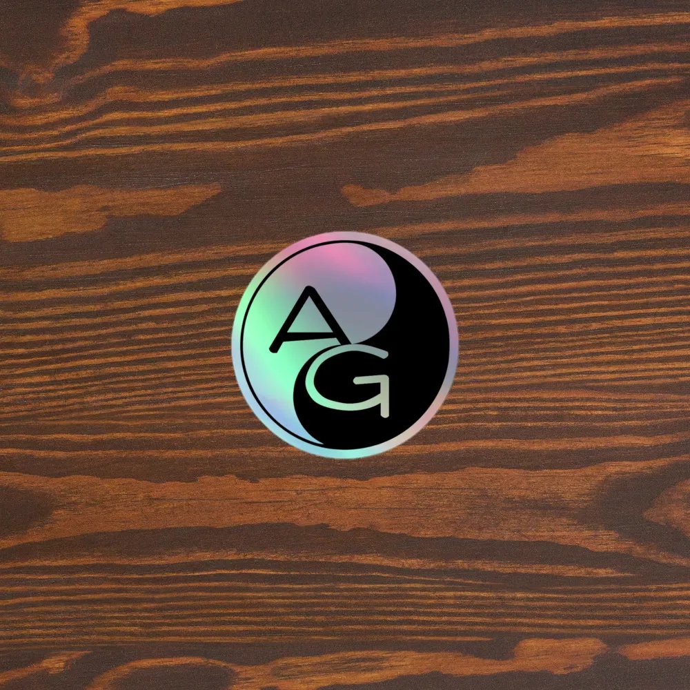 Holographic A & G Sticker product image (5)