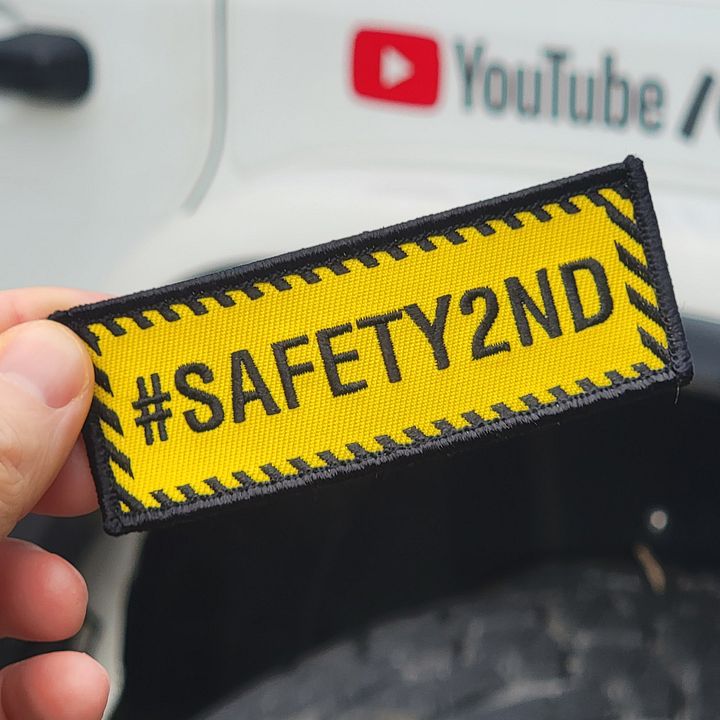 Safety2nd Yellow Velcro Patch - 4 inch - Embroidered product image (2)