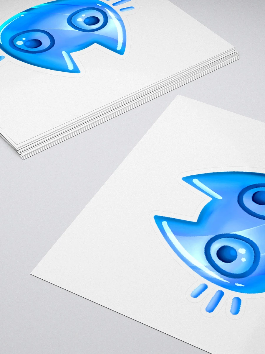 Blue Cat Face Sticker product image (4)