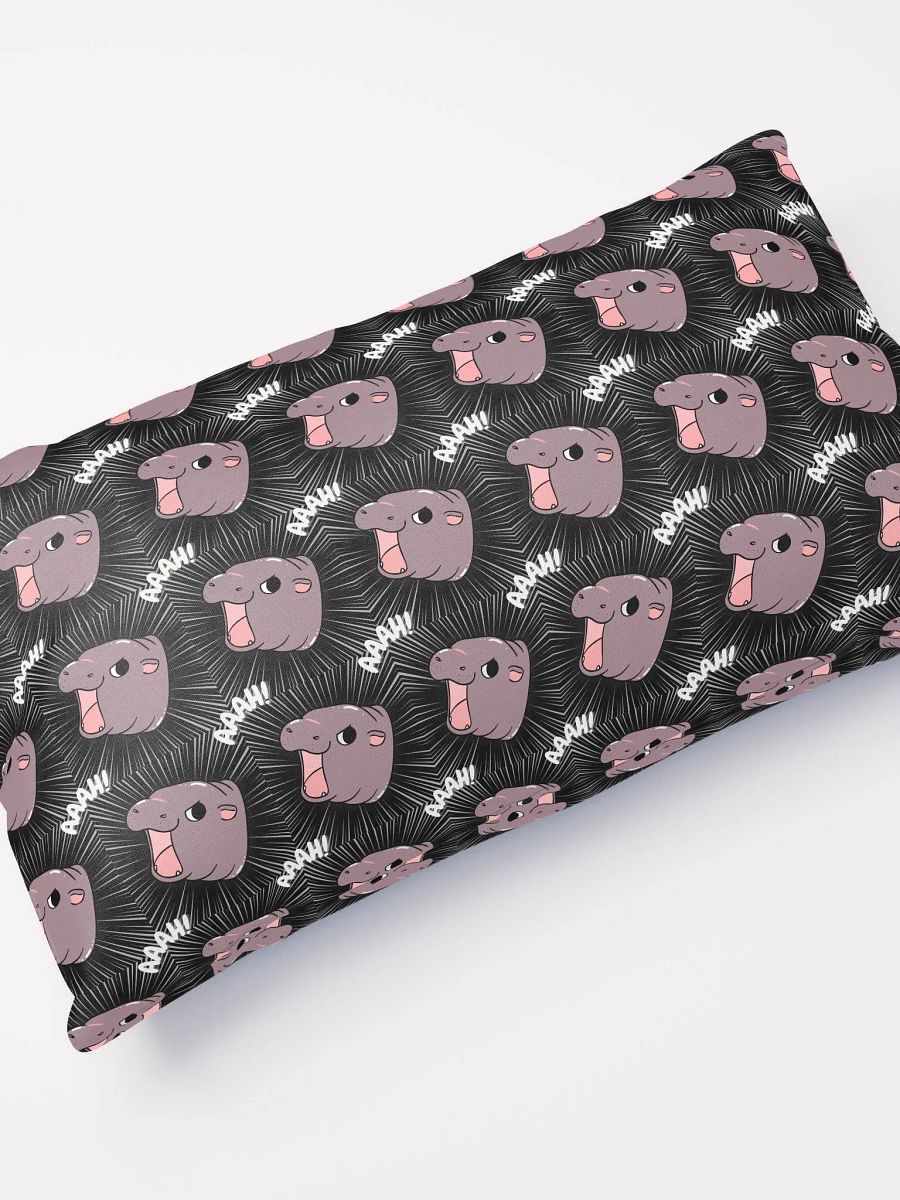 MOODENG'S BLACK AAAH! PILLOW! product image (5)