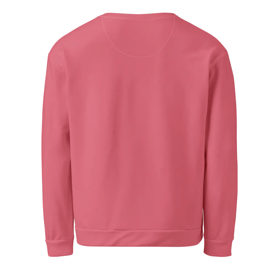 Plain Muted Rosy Pink Light Summer Unisex Recycled Polyester Heavyweight Premium Sweatshirt by Treasure Pie product image (6)