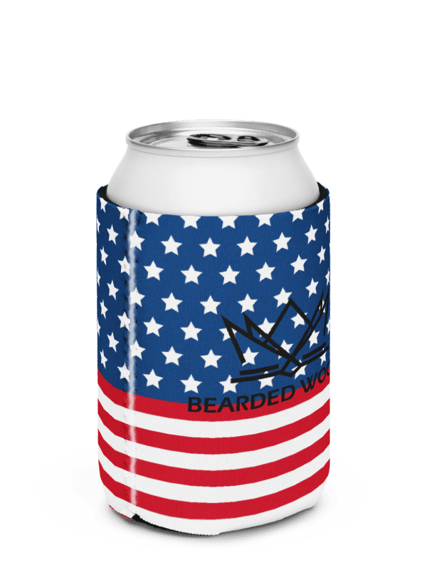 Coozie Can Cooler (Design: Bearded Woodz) Custom America product image (3)