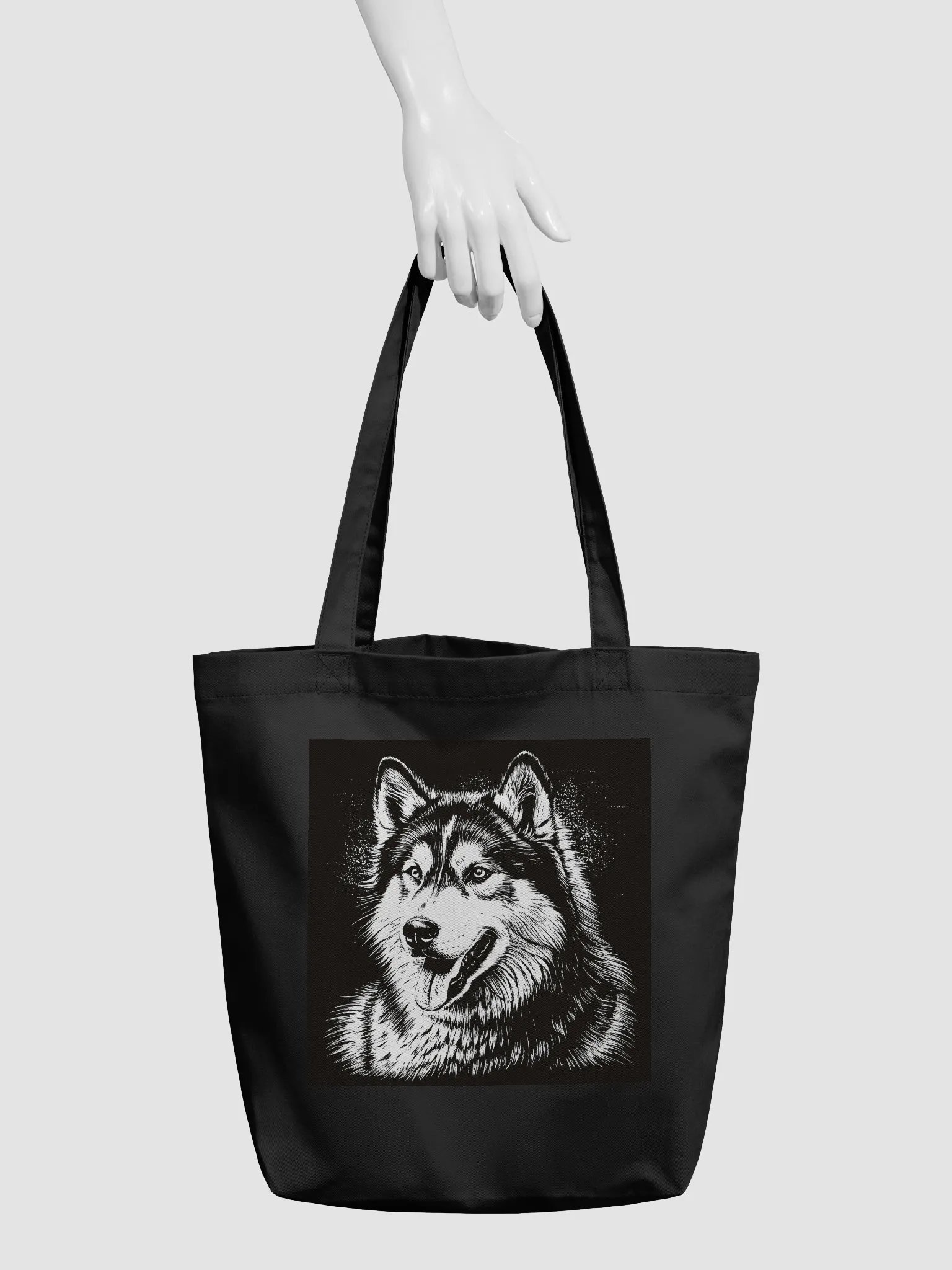 Alaskan Malamute Pencil Sketch Tote Bag product image (3)