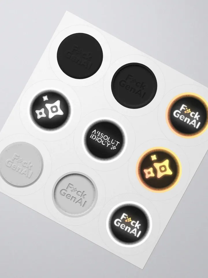Absolut Idiocy Kiss-Cut Sticker Set #0 (On White) product image (2)