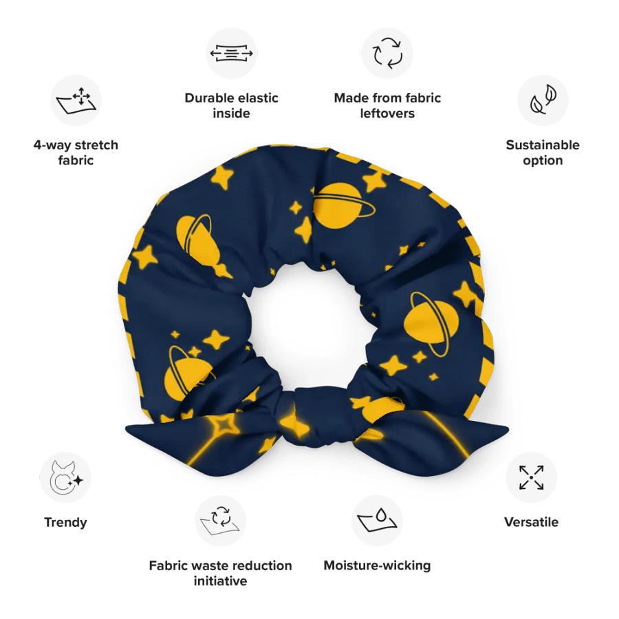 【touch the stars】 All-Over Print Scrunchie (Planet ver.) product image (7)