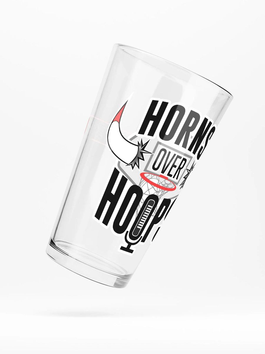 Horns Over Hoops Shaker Pint Glass product image (5)