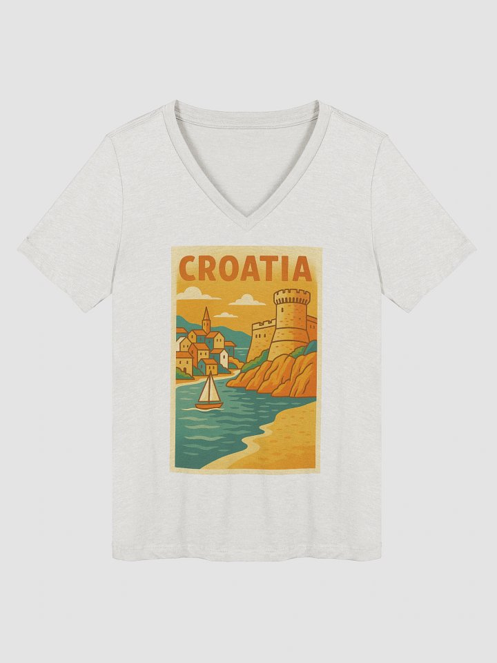 Croatia – Women’s V-Neck Tee product image (5)