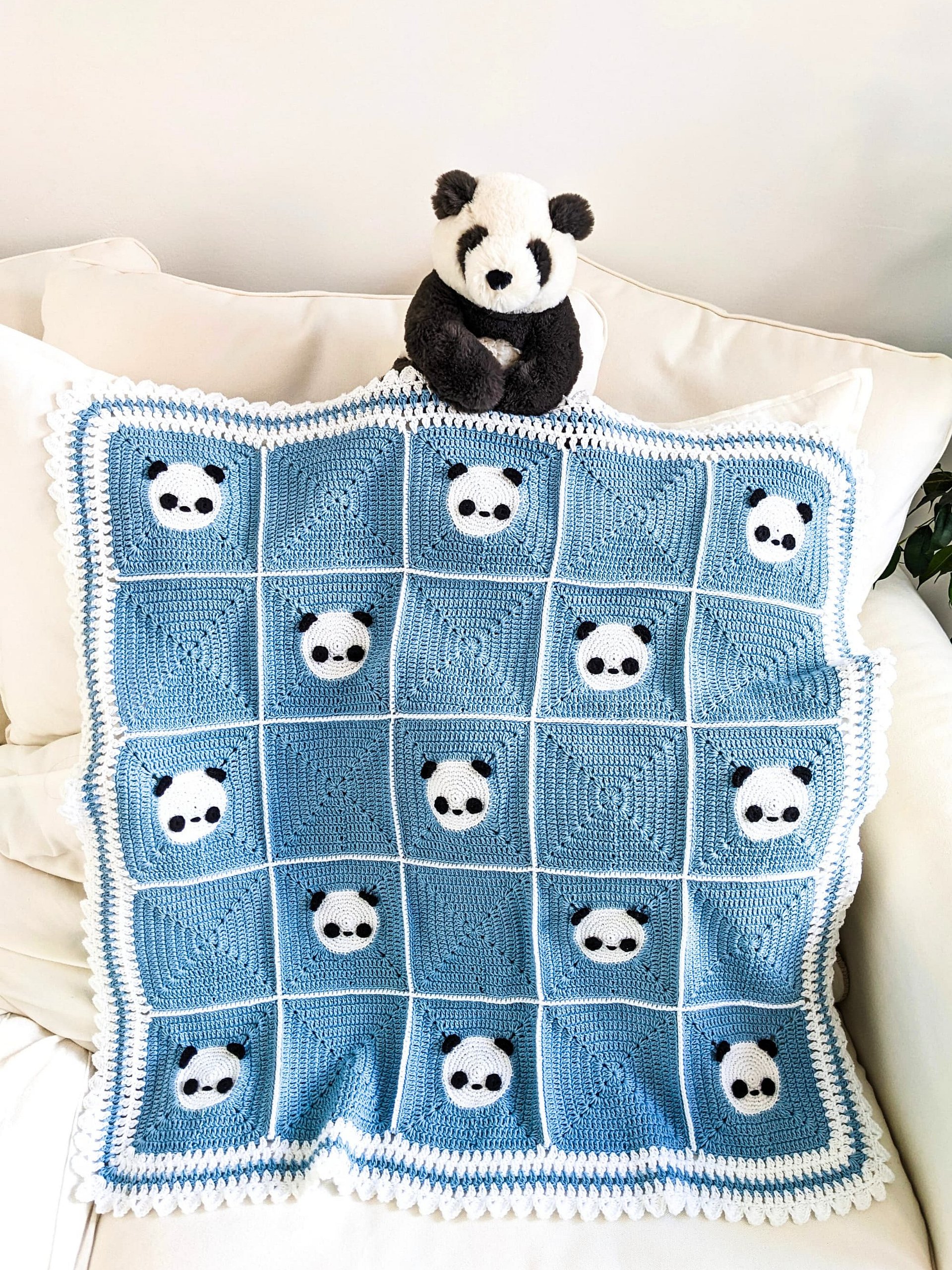 Crochet Pattern: Panda Baby Blanket product image (1)