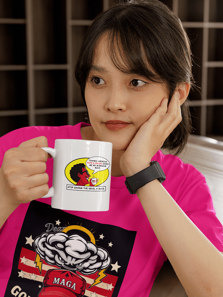 America Stop Giving The Devil A Buzz - White Mug product image (2)