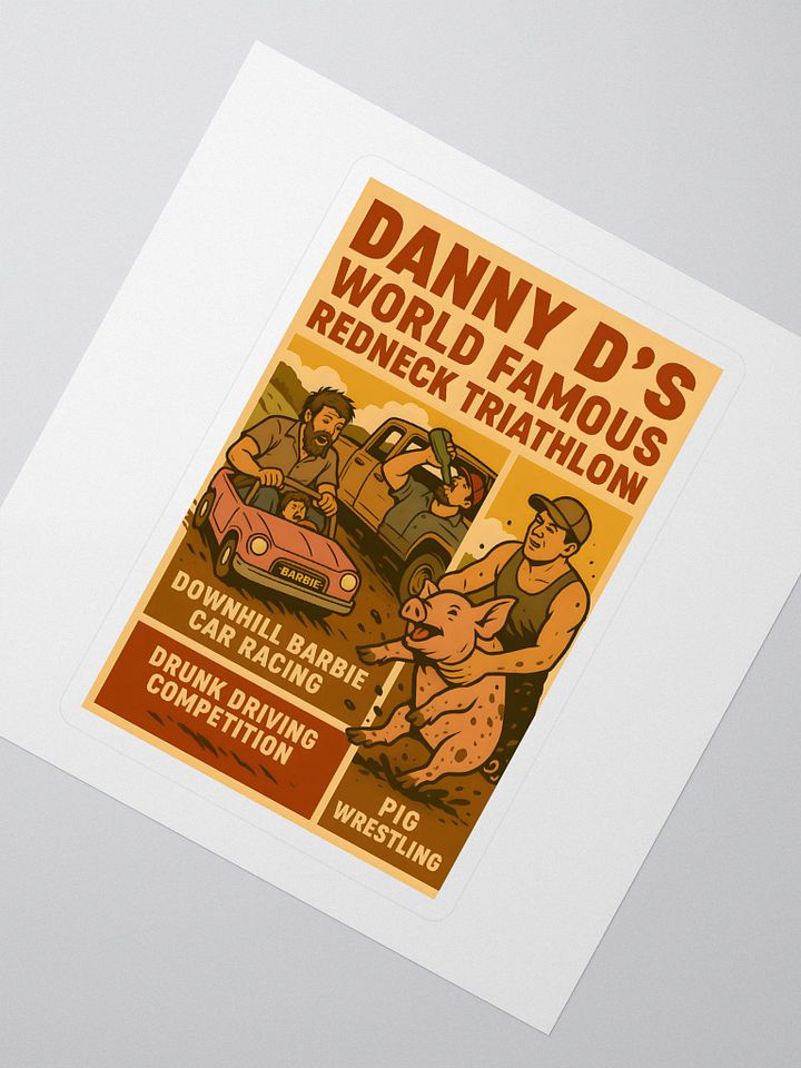 Redneck Triathlon Sticker product image (2)