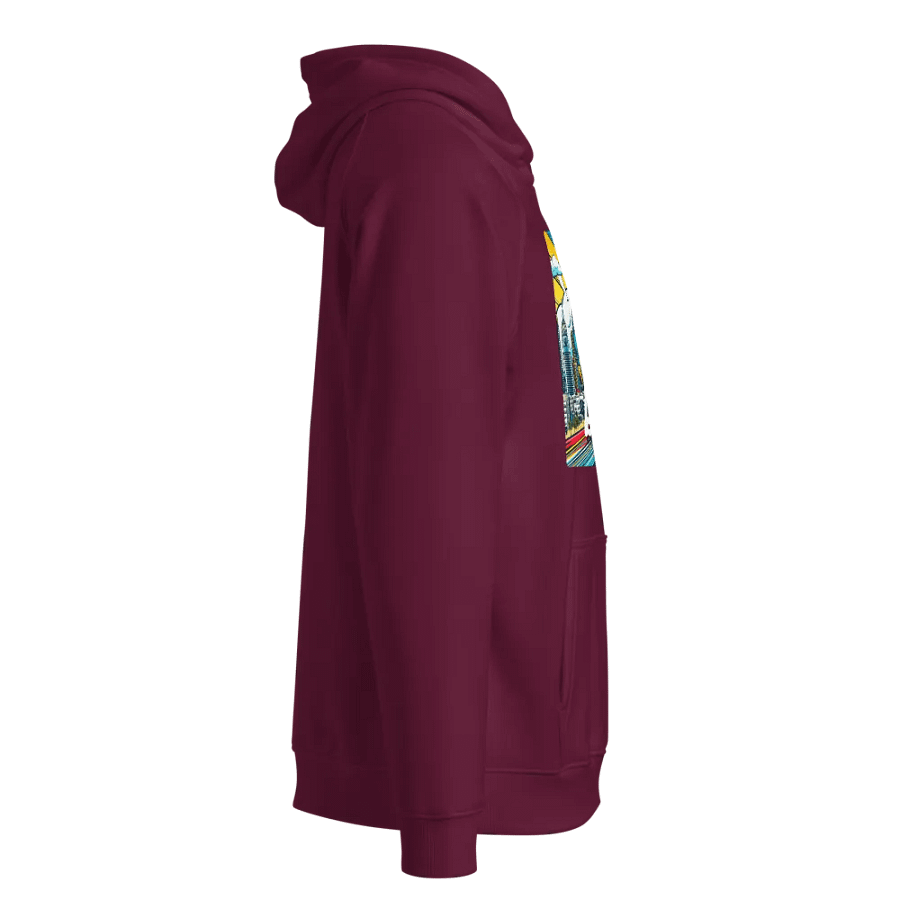 SOL'S Unisex Eco Raglan Hoodie | AI Design dubai city product image (2)