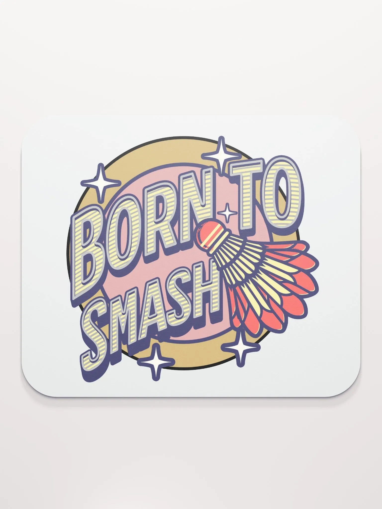 Born To Smash Badminton Zone Mouse Pad product image (2)