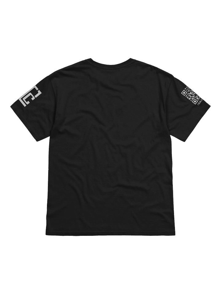 BLACK Ultra-Soft Cotton Tee - I BUILD THINGS! (Sleeve Print) product image (2)
