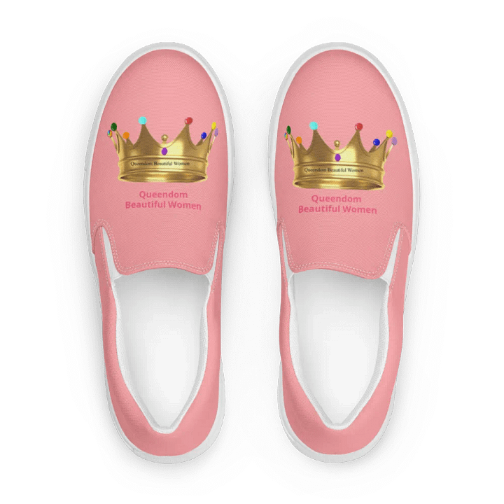 Queendom Beautiful Women Crown Canvas Shoes /Pink (TM) product image (1)