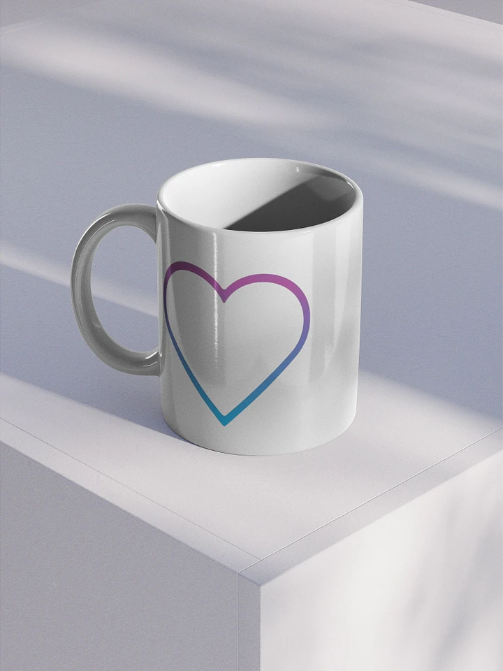 Outline Heart Coffee Cup (Right-Handed) product image (1)