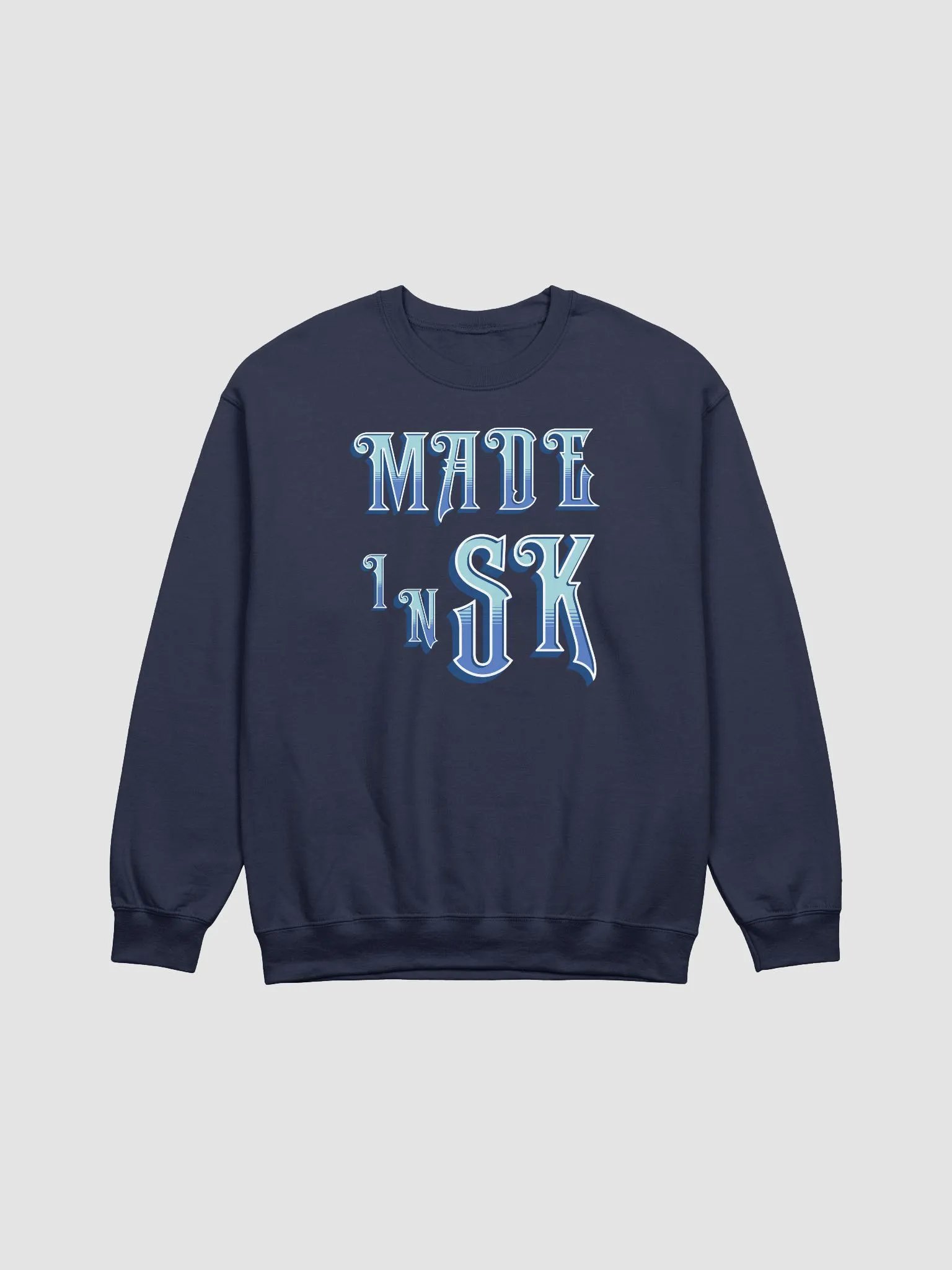 Made In Sk Saskatoon Saskatchewan Stylized Crewneck Sweatshirt product image (13)