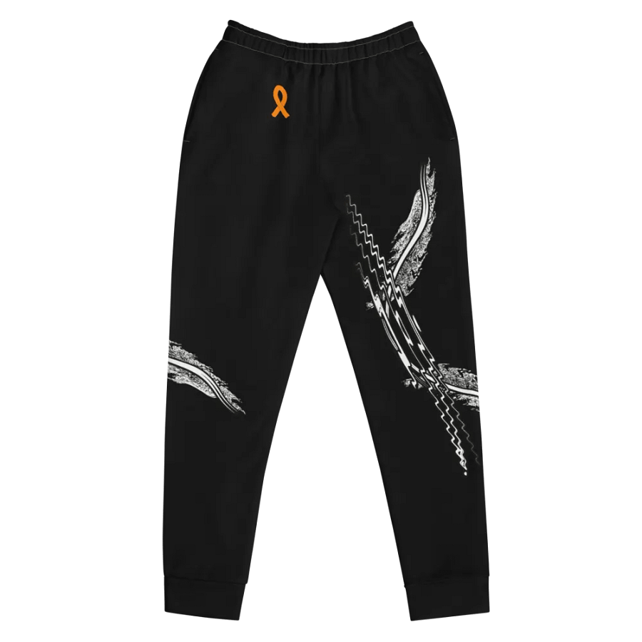 White HApex Gear White Logo Cancer Awareness Orange Ribbon. Black Women's Joggers product image (9)