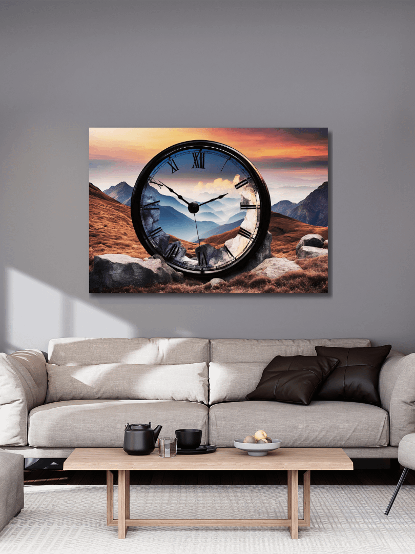 Time Confusion-4 | Canvas Artistic Wall Painting product image (5)