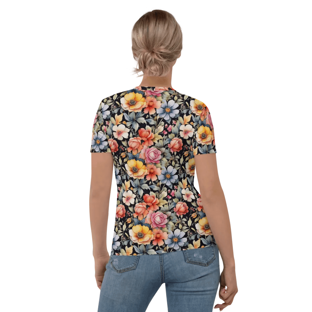 Floral Pattern All Over Print T-shirt product image (6)