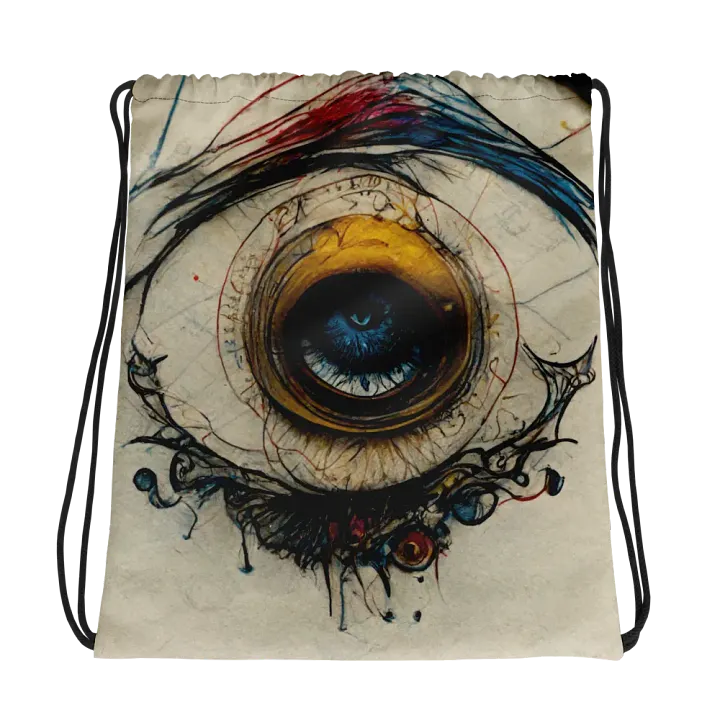 Ethereal Vision All-Over Drawstring Bag product image (1)