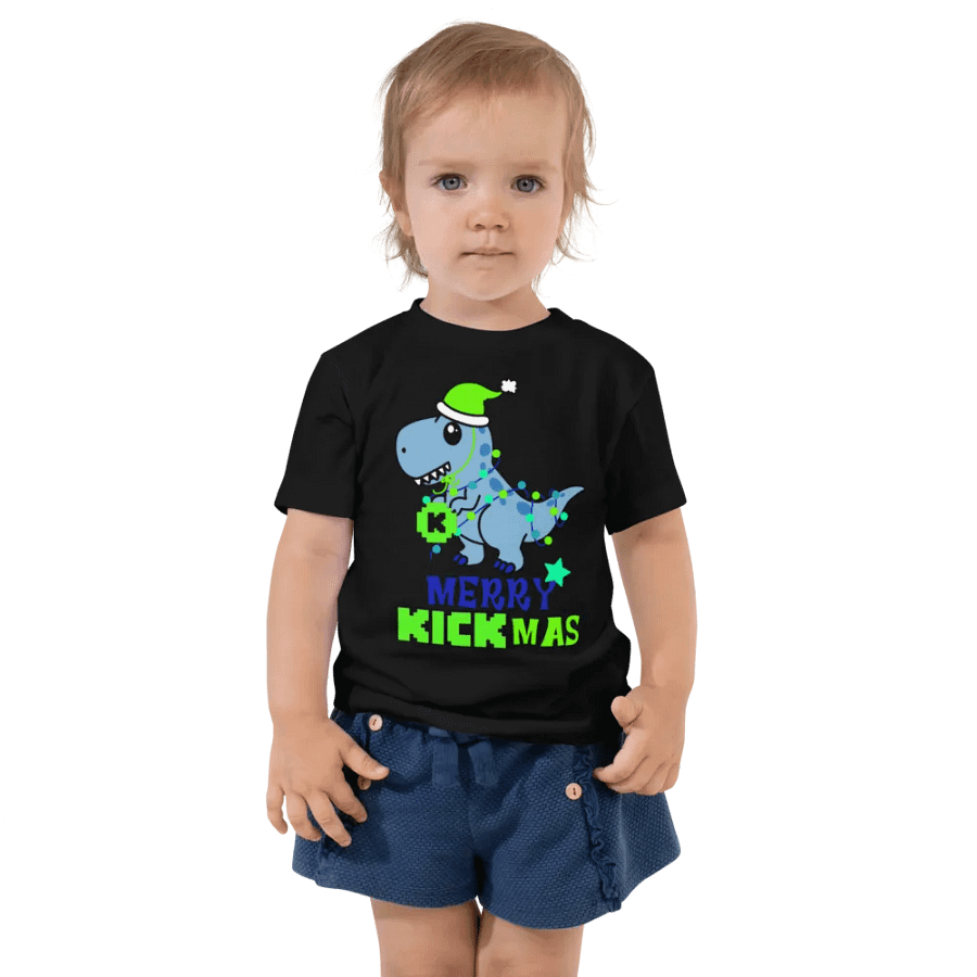 Merry Kickmas Toddler Tee product image (1)