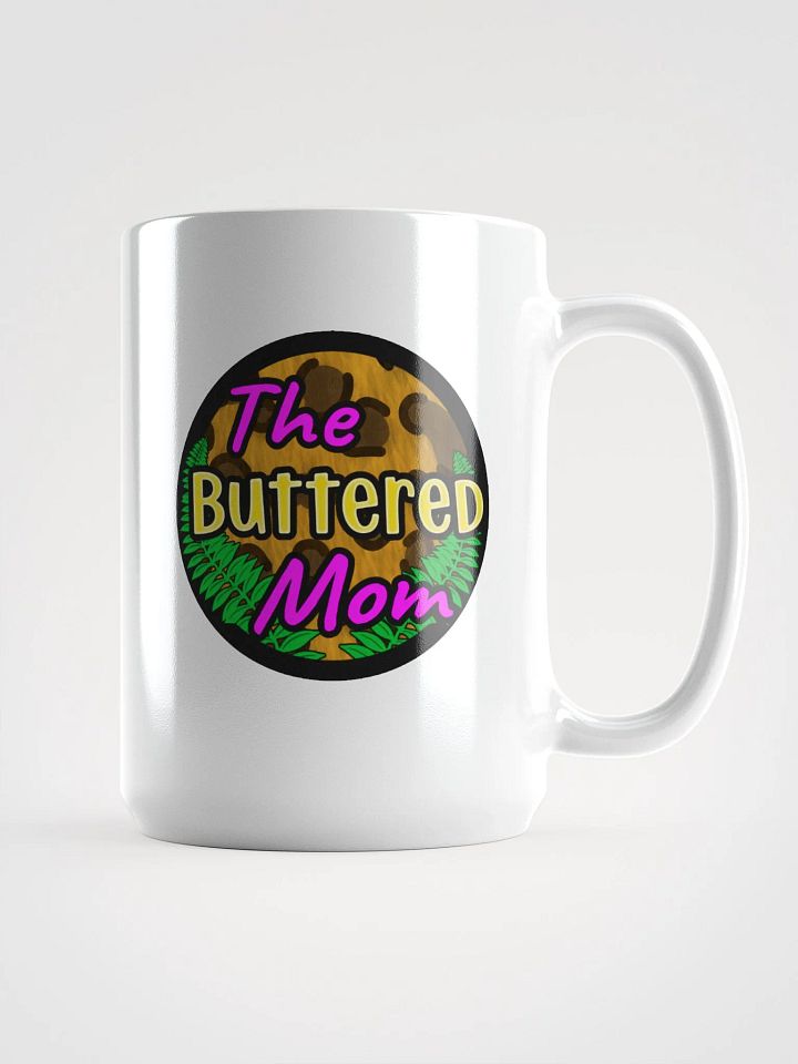 Buttered Mom Glassy Mug, White product image (1)