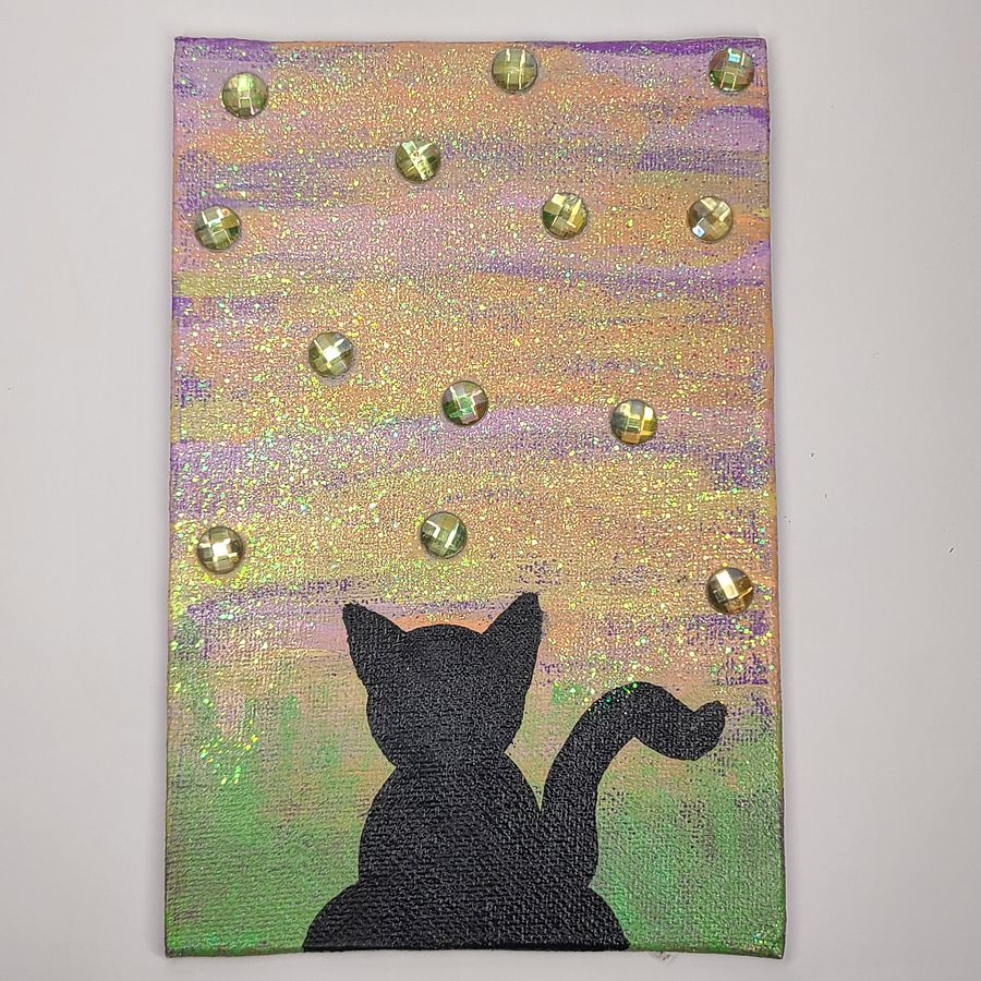 Sunset Biscuit 4x6 painting on canvas product image (3)