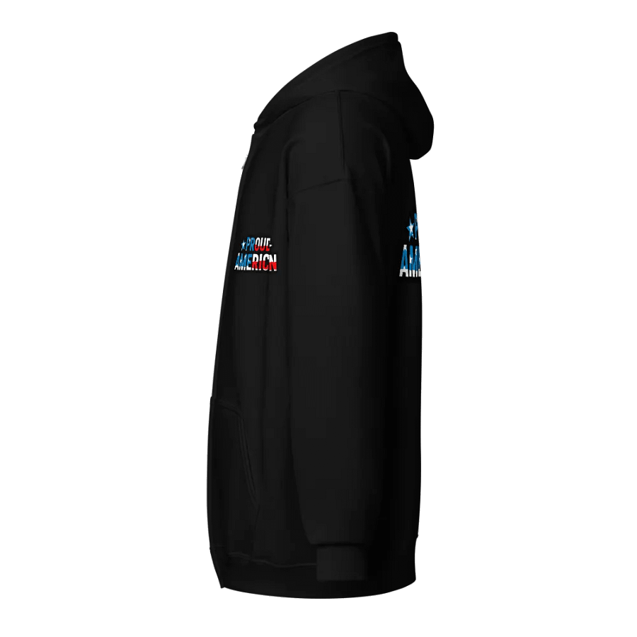 Zip Hoodie: Proud American product image (3)