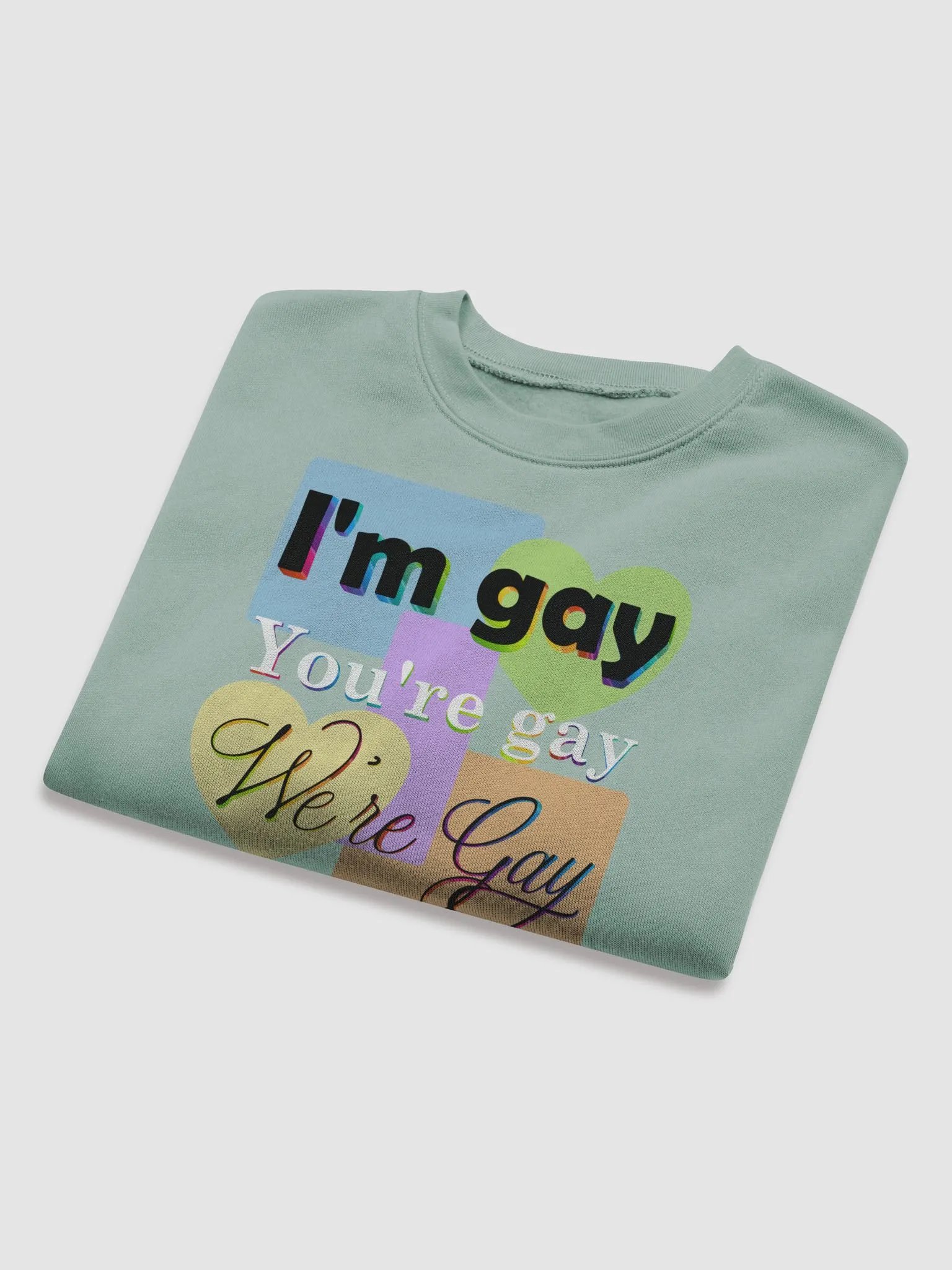 We're Gay Cropped Fleece Sweatshirt product image (8)