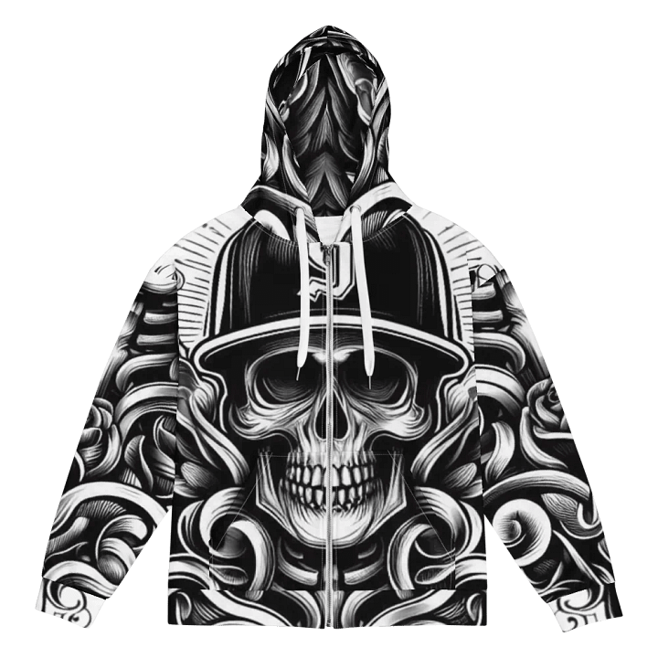 Savage Skull Zip Hoodie product image (1)