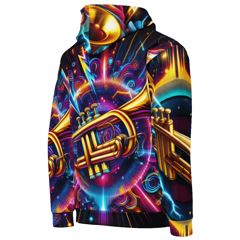 Trumpet Musical Instrument - All-Over Unisex Hoodie #6 product image (9)