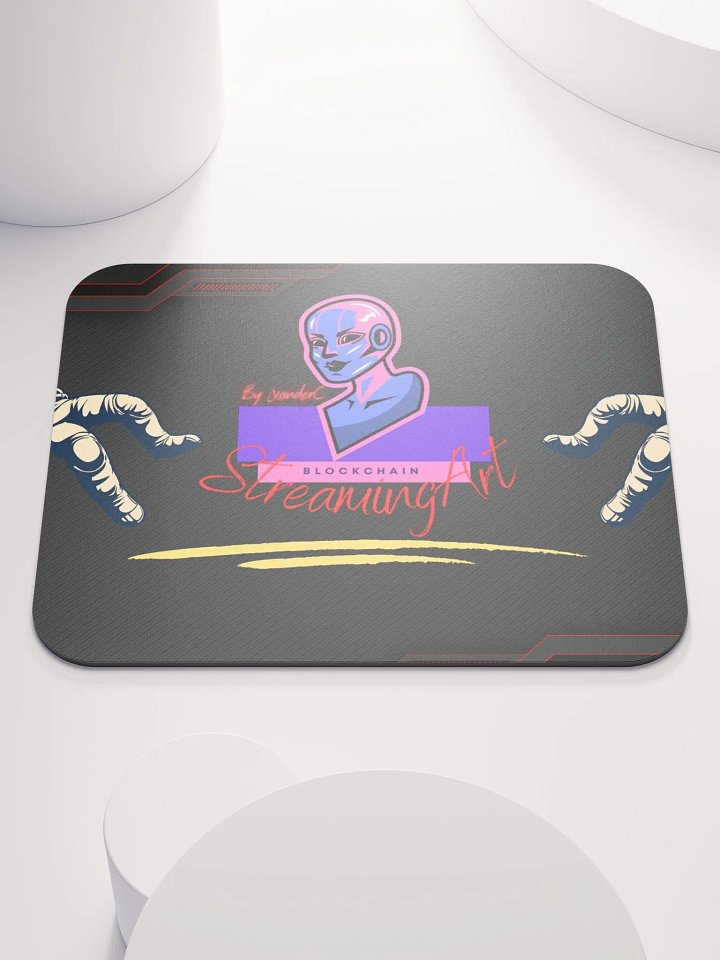 Futuristic StreamingArt Blockchain Mouse Pad product image (1)