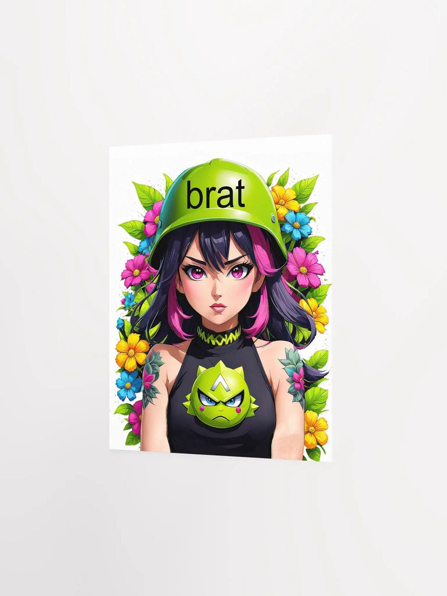 Brat Girl - Poster - White Background - Small and Standard Sizes - 8x10-11x14-12x16-16x20 Inches product image (2)