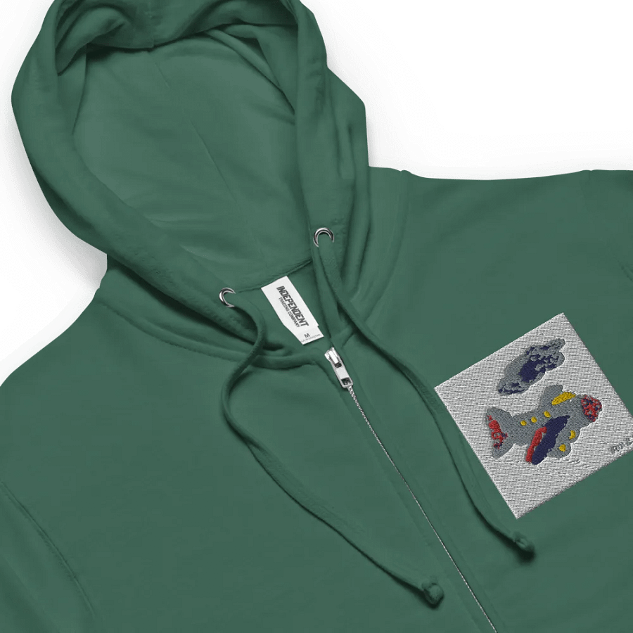 Kid Airplane (Independent Trading Co. Fleece Zip Up Hoodie) product image (4)