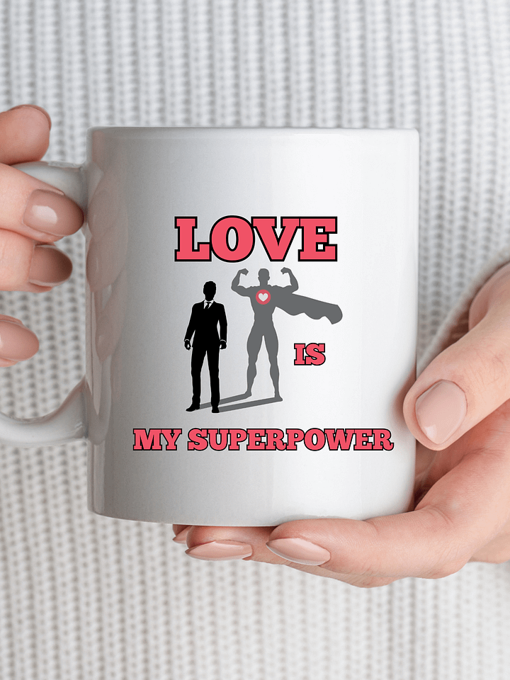 Valentine´s Day Love Superpower Mug for Him product image (1)