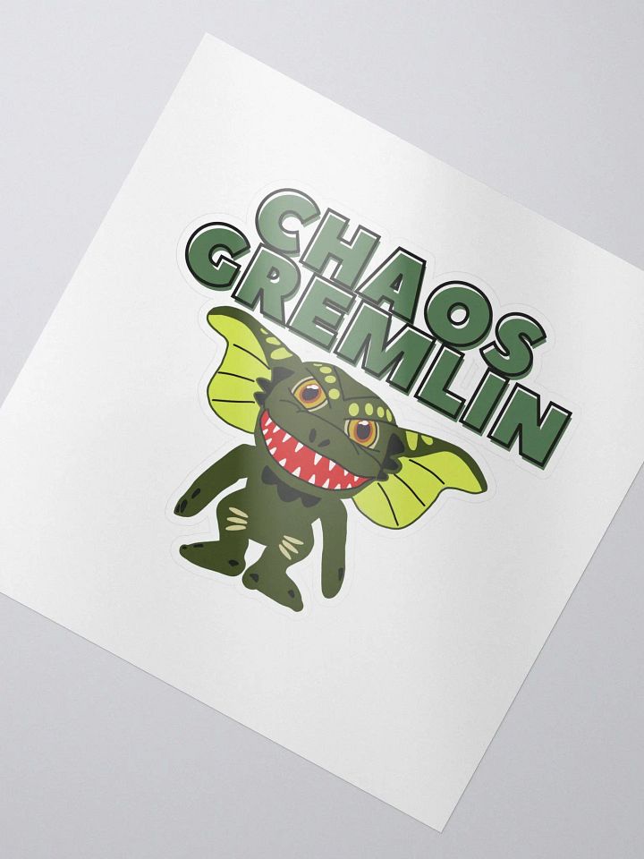 Chaos Gremlin Kiss Cut Sticker product image (2)