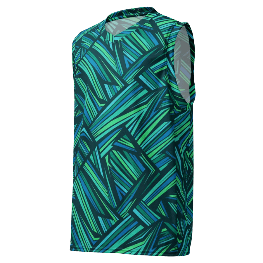 Aqua Angles | Recycled Unisex Basketball Jersey product image (4)