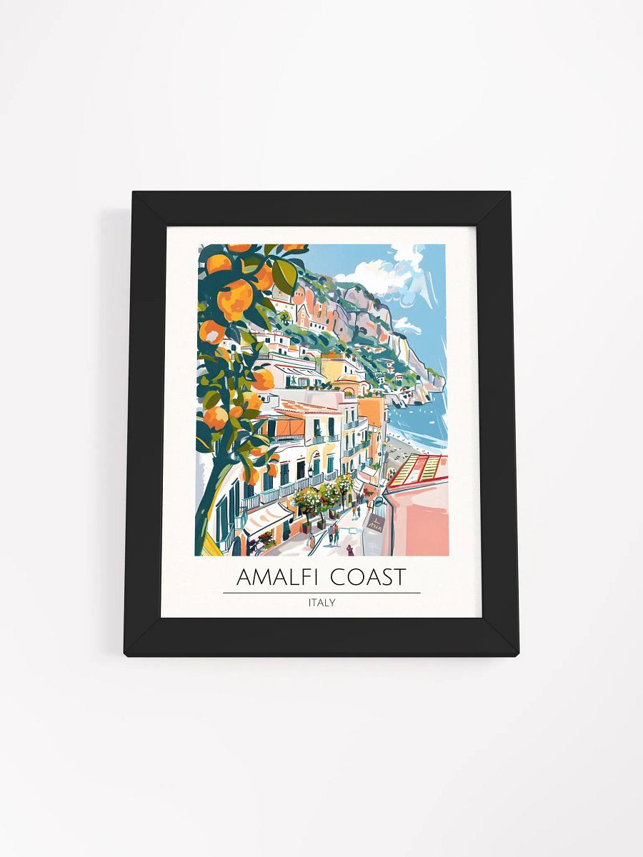 Amalfi Coast Italy Framed Travel Poster product image (4)