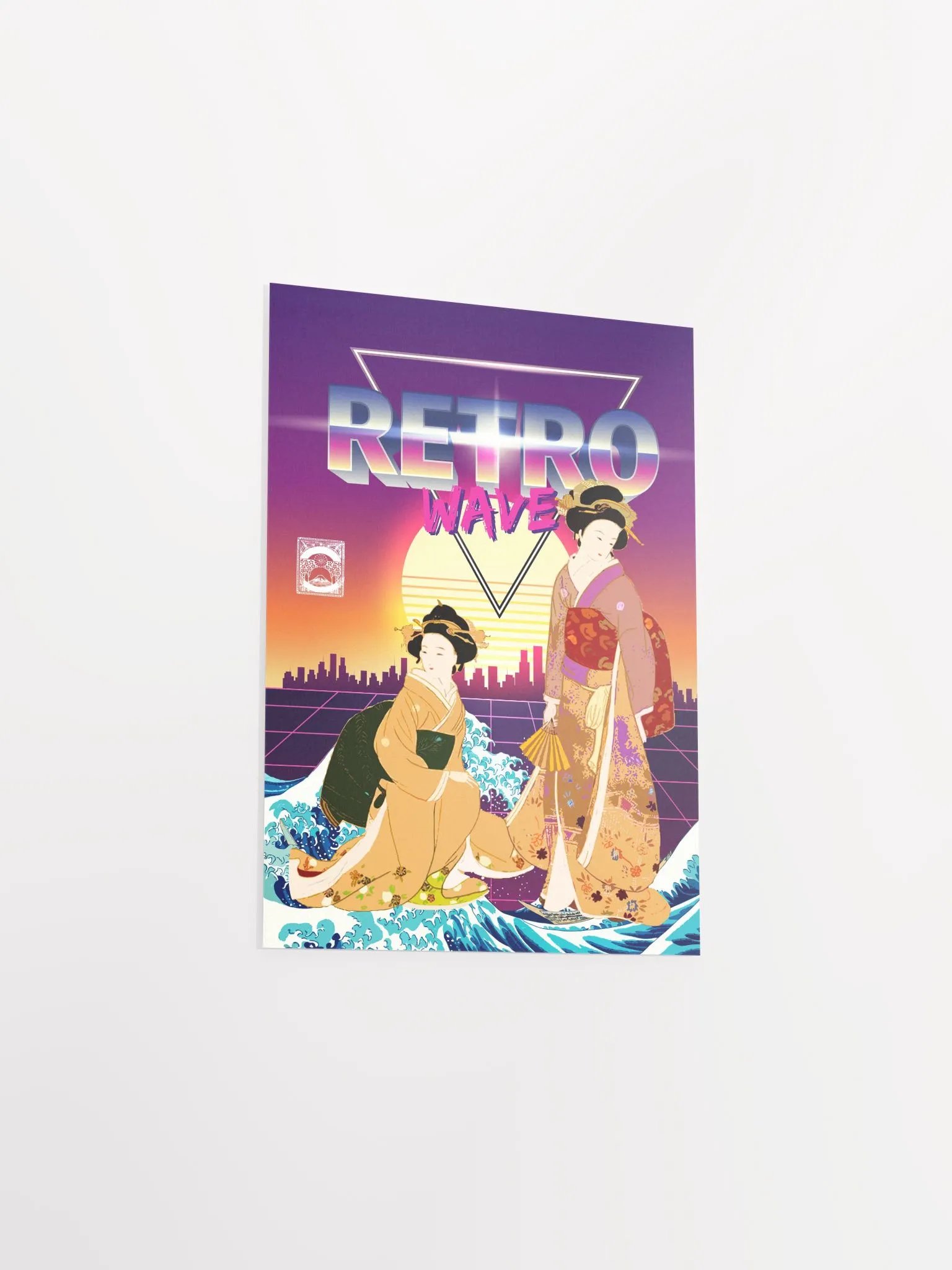 Synthwave Space: ukiyo-e [synthwave/vaporwave/cyberpunk] — aesthetic poster, retrowave poster, neon poster product image (9)