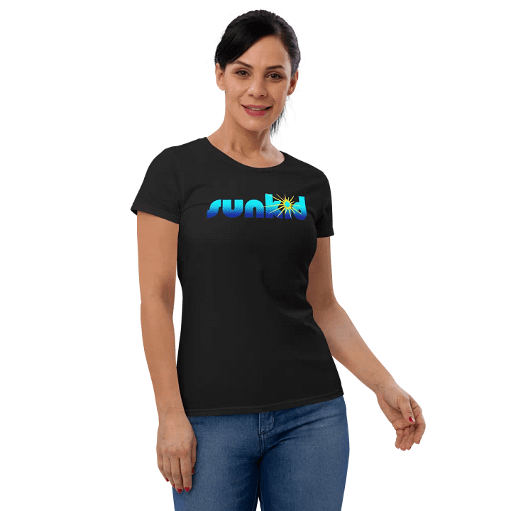 Blue sunkid logo women's T-shirt product image (1)