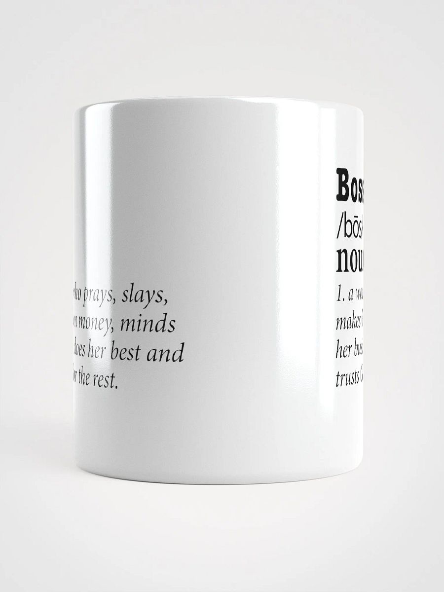 Boss White Glossy Mug product image (5)