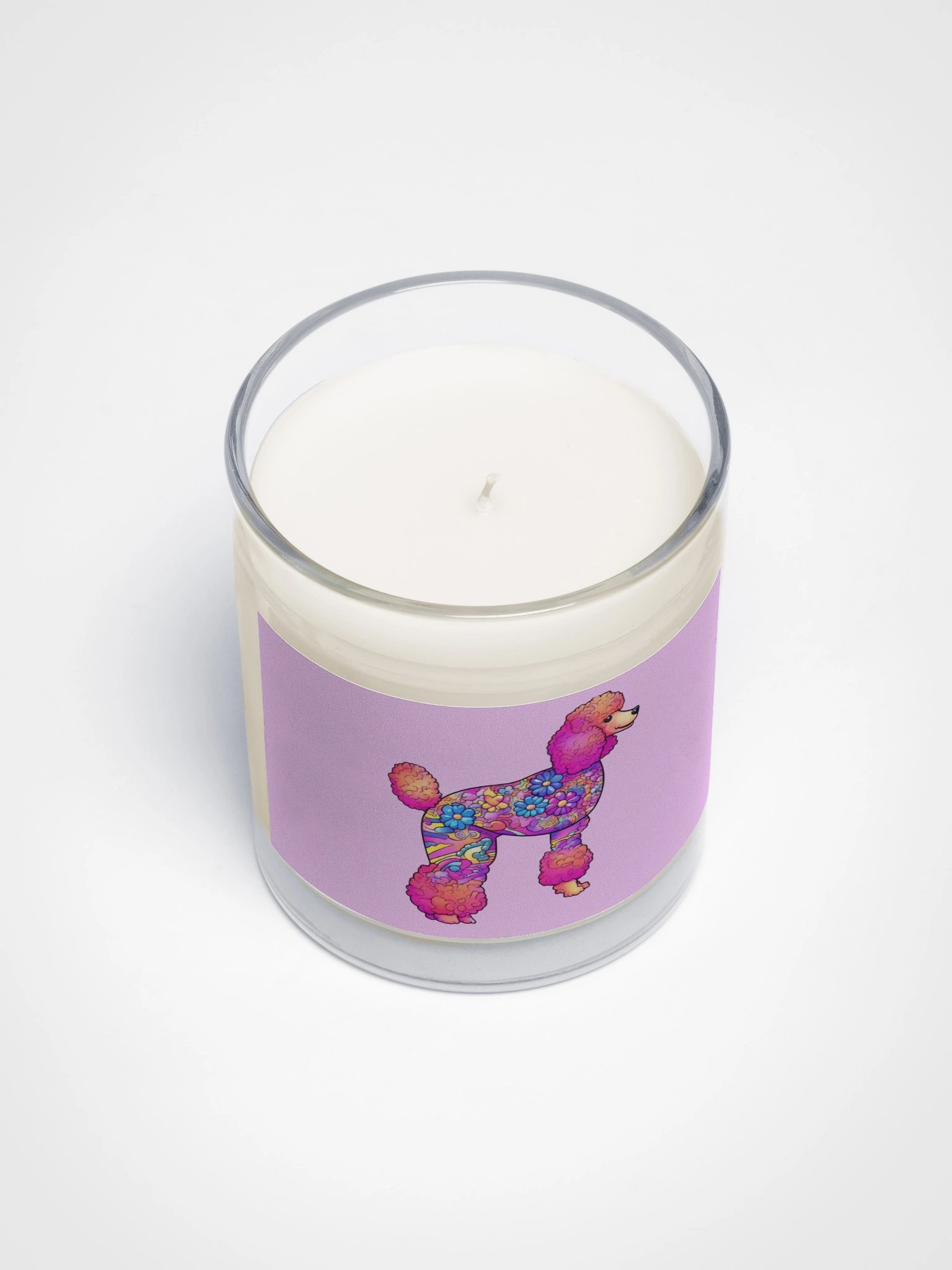Flower Power Poodle #1 - Soy Candle product image (4)