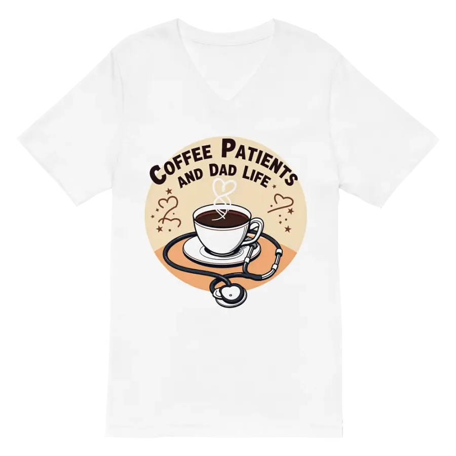 stethoscope , Coffee, Patient and dad life, Care T-shirt product image (2)