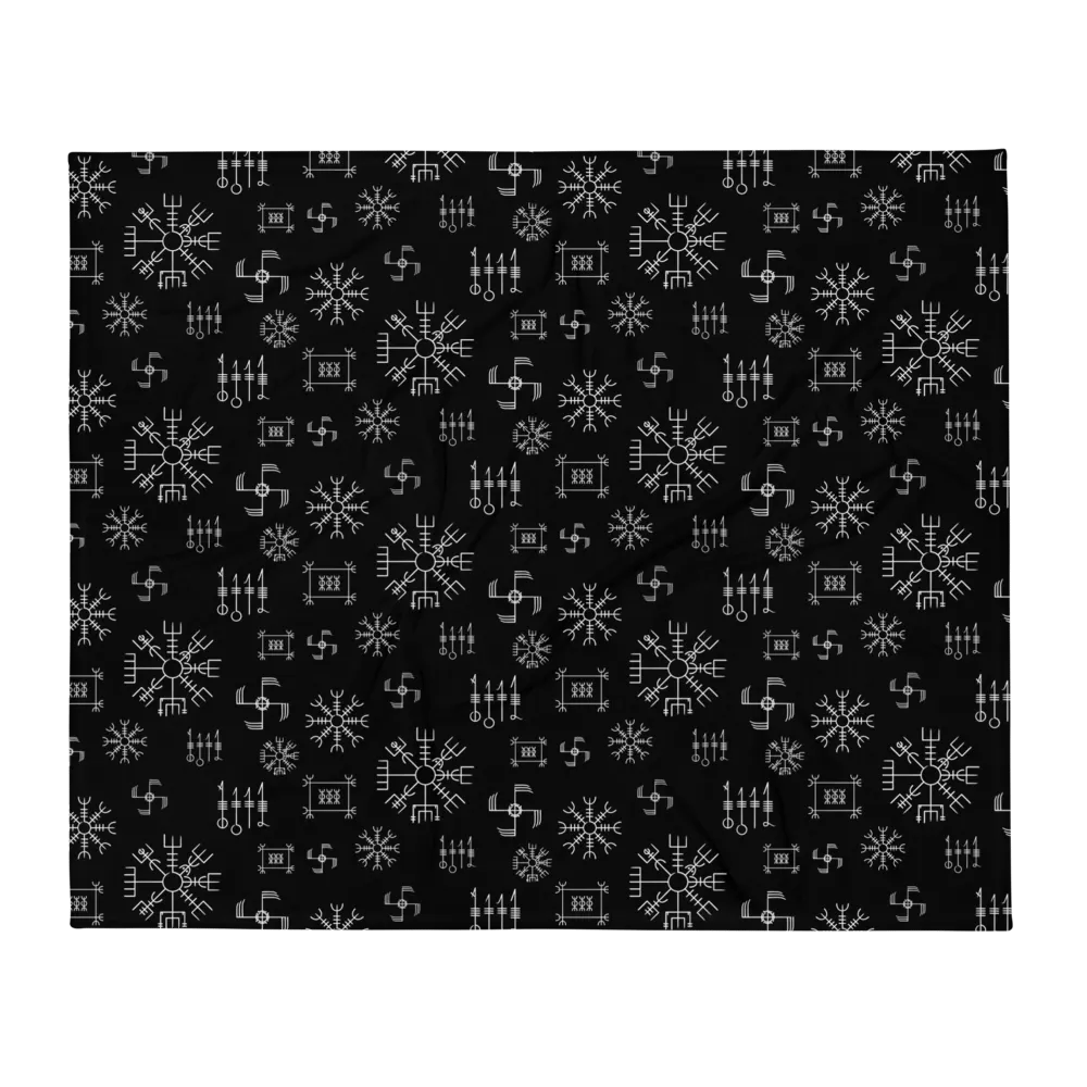Icelandic Staves Throw Blanket product image (2)