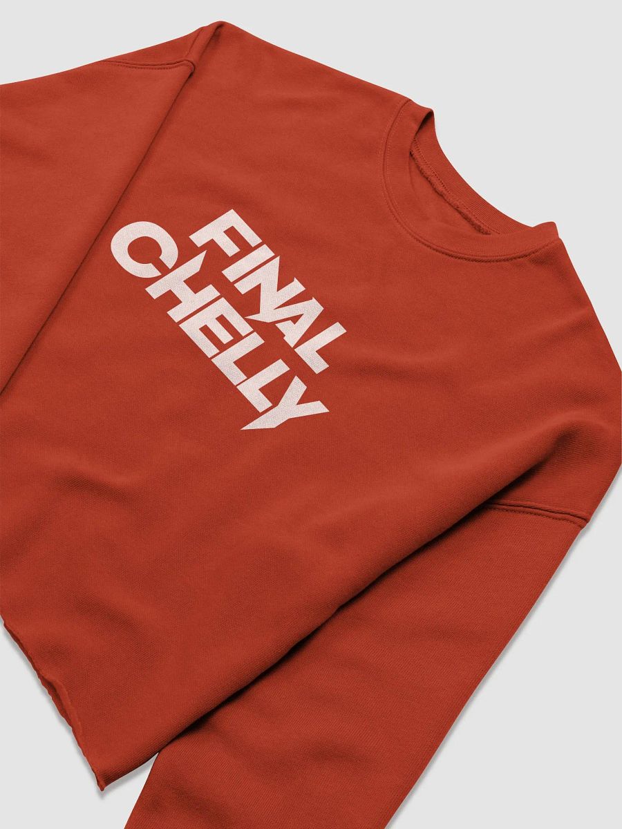 Final Chelly Logo Womens Printed Crop Top Sweatshirt product image (3)