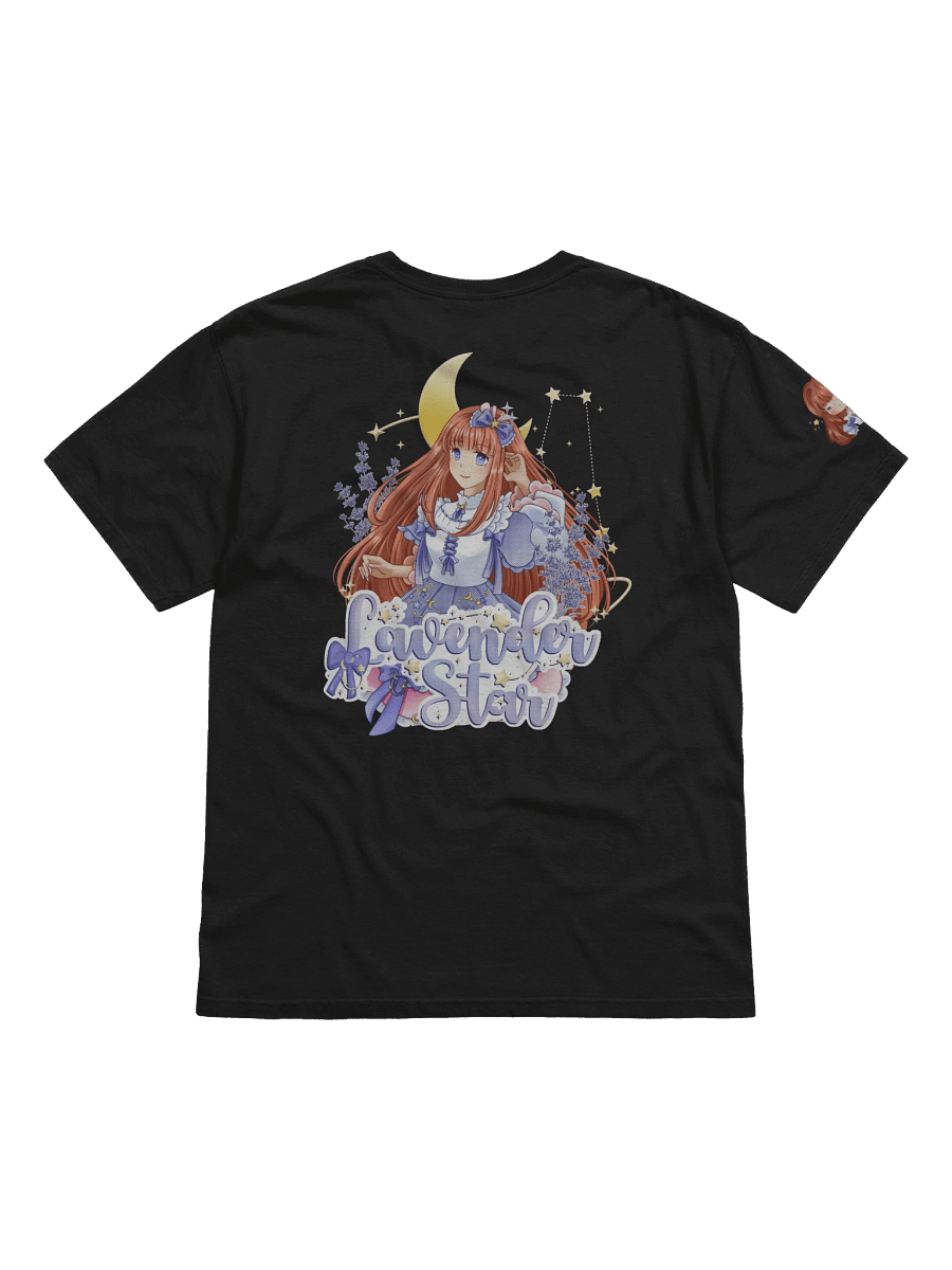 Lavender Star T-Shirt in Black product image (3)