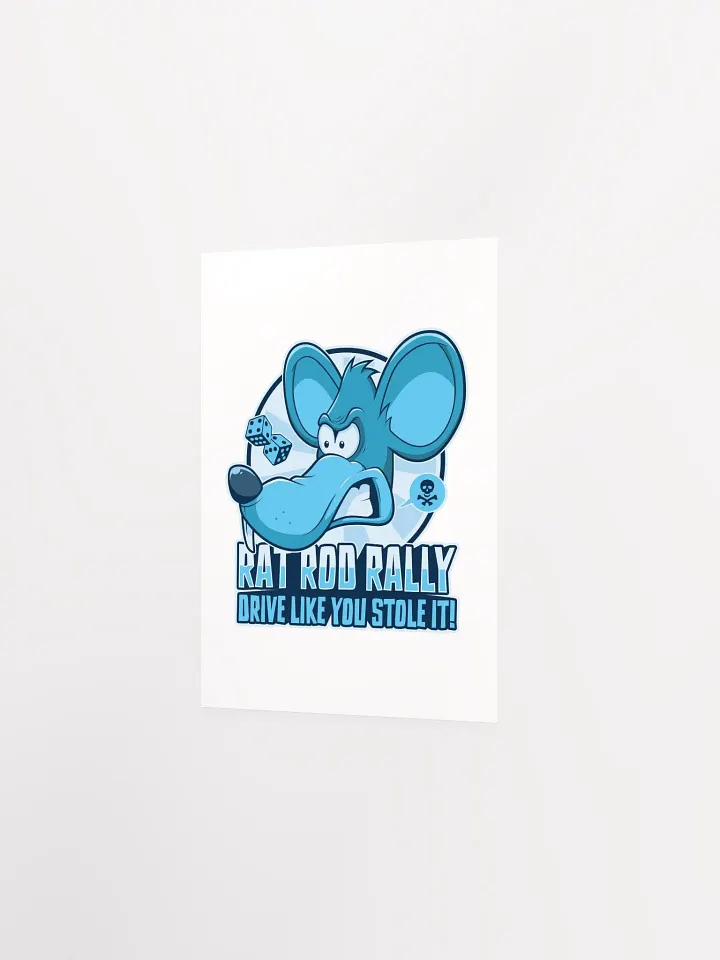 Funny Rat Rod Poster – Hot Rod Rally Cartoon Wall Art product image (17)