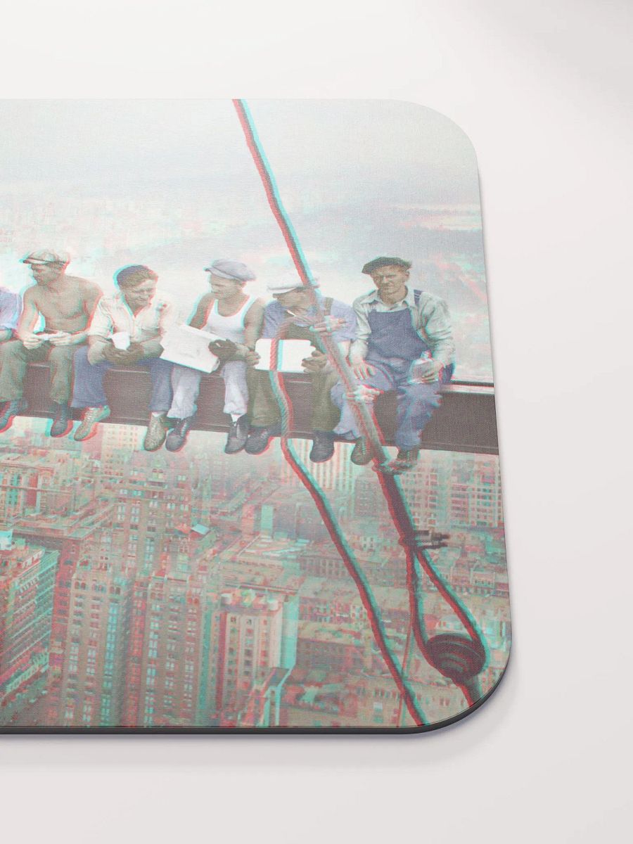 Anaglyph 3D Mouse Pad - Lunch atop Skyscraper in Color. New York 1932 product image (5)
