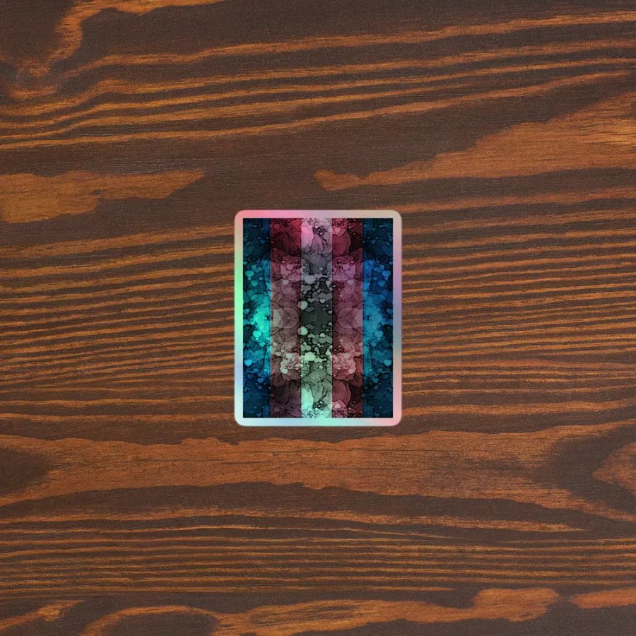 Transgender Pride Flag Sticker (Textured Variation) product image (5)