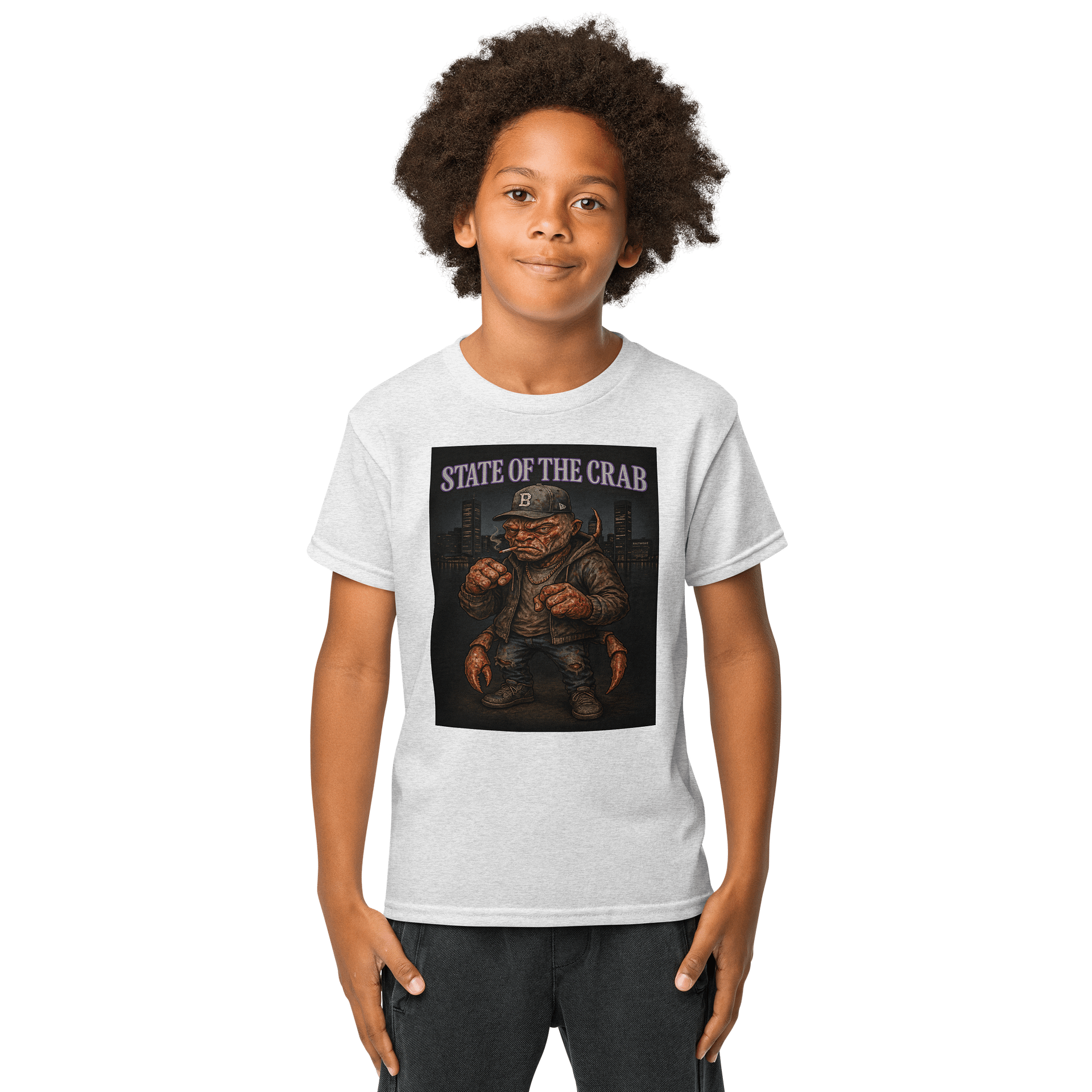 State of the Crab Man Youth Sports Tee product image (9)